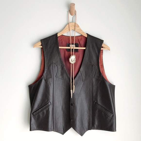 Vintage Jackets & Coats Vintage Leather Western Horseshoe Cowboy